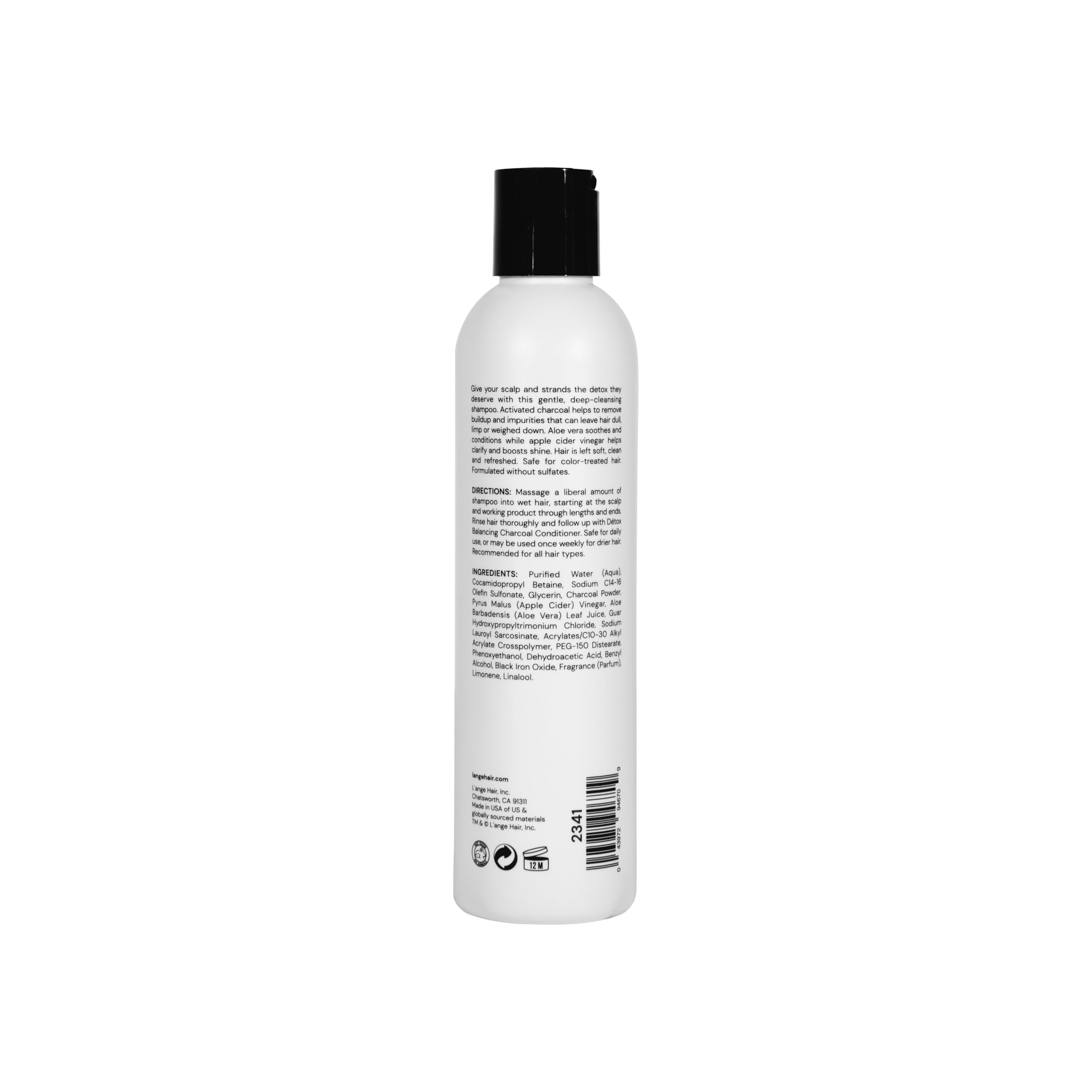 Amazon.com : L'ange Hair Détox Deep-Cleansing Charcoal Shampoo